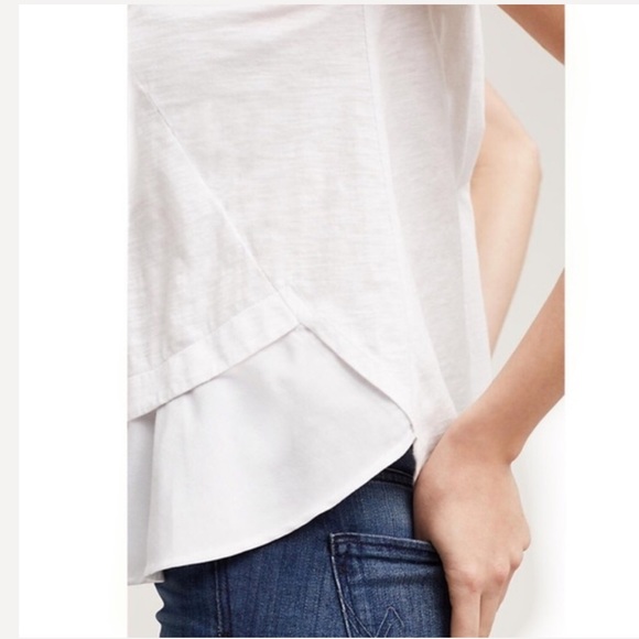 Anthropologie Meadow Rue White Austin Tank Top - Picture 2 of 8